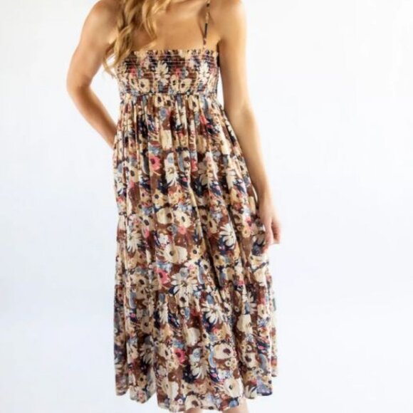 Natural Life Flora convertible maxi skirt/dress S Small fall colors - Picture 1 of 16